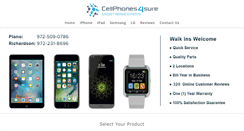 Desktop Screenshot of cellphones4sure.com